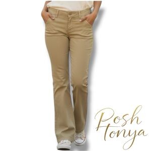 Union Bay Low Rise Khaki Trousers Tan Pants Size 0 Office Casual